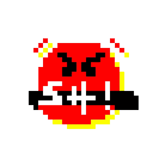 Angry Red Smiley With Flames
