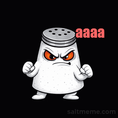Angry Salt Shaker Pointing to Judas