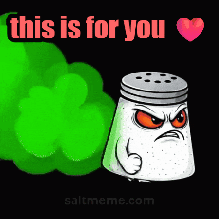 Angry Salt Shaker Saying This Is For You GIF