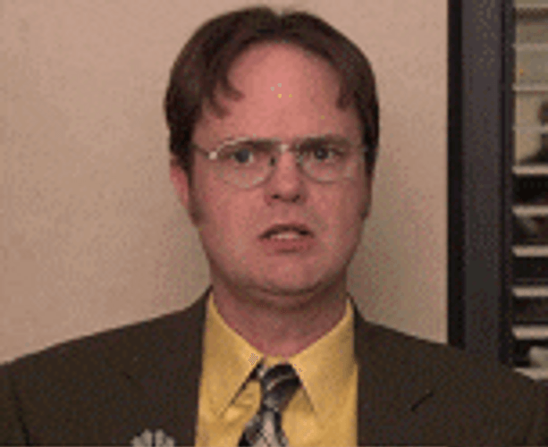 Angry Scream Dwight Schrute GIF