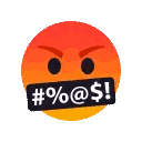 Angry Smiley With Sticker on Mouth