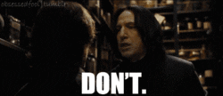 Angry Snape Dont Lie To Me GIF