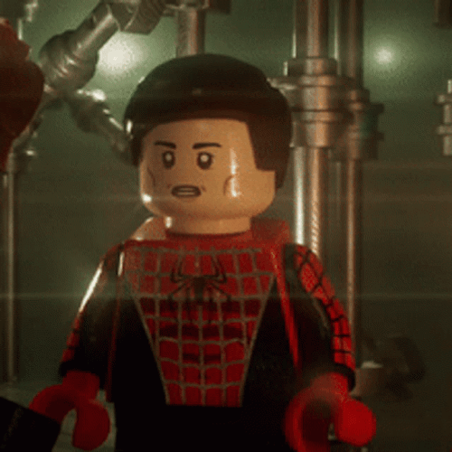 Angry Spiderman Lego GIF