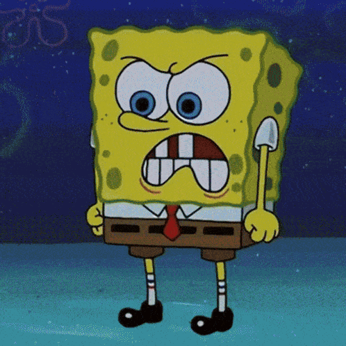 Angry Spongebob Squarepants Cartoon GIF