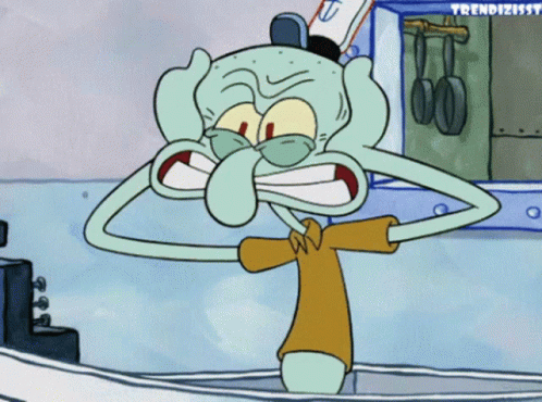 Angry Squidward From Spongebob