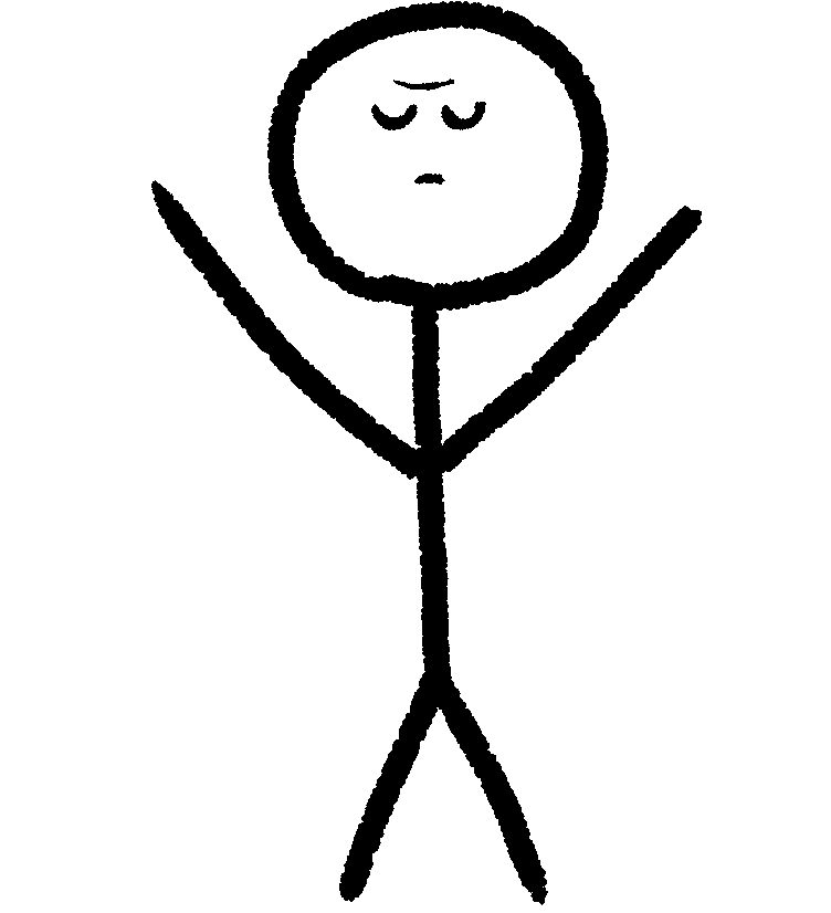 Angry Stick Man Flex Body GIF