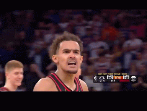Angry Trae Young Shh Quiet GIF