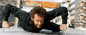 Angry Wolverine In Train GIF