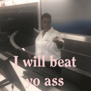 Angry Woman Ready To Beat You Up GIF