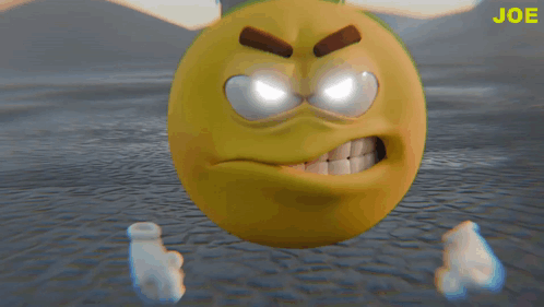 Angry Yellow Smiley With Joe