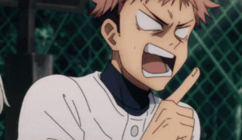 Angry Yuji Pointing Finger GIF
