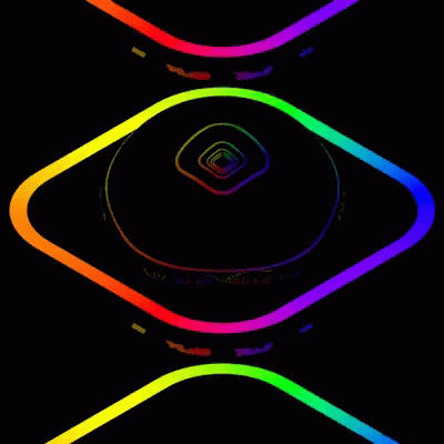 Angular Geometry Colorful Optical Illusion GIF