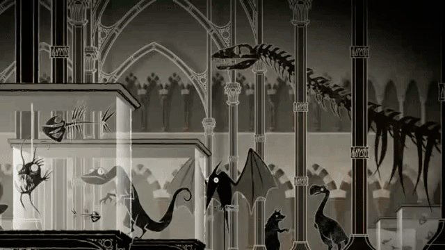 Animal Displaying In Museum GIF