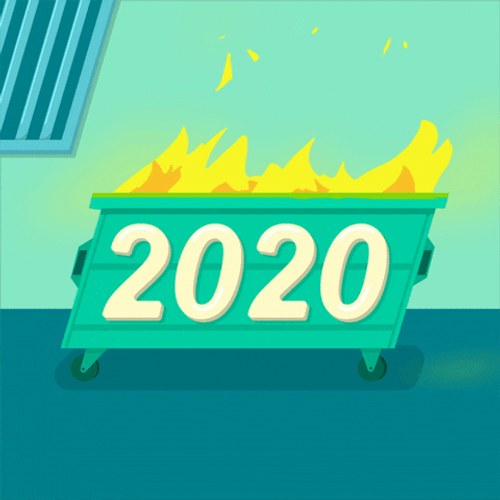 Animated 2020 Dumpster Fire GIF