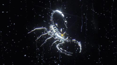 Animated Aesthetic Scorpion With Stars GIF