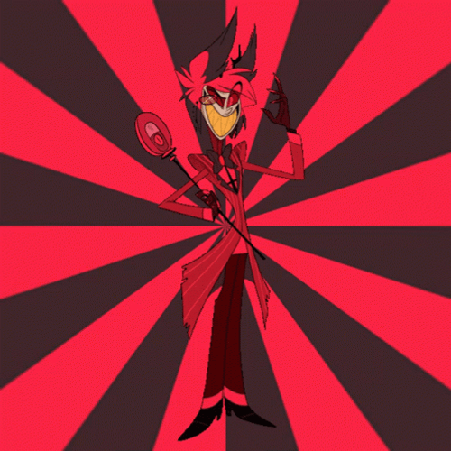 Animated Alastor Mysterious Look GIF