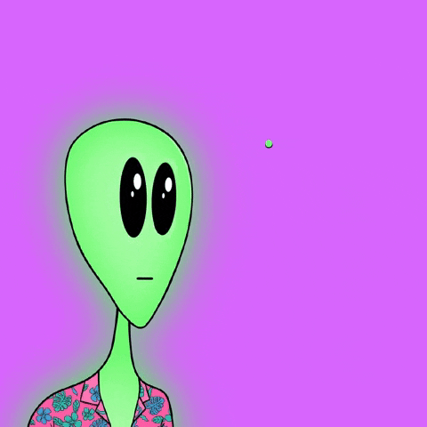 Animated Alien Kudos Good Job GIF