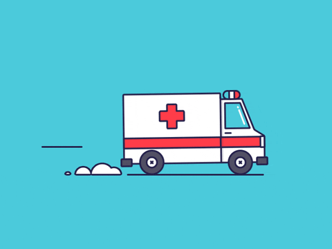 Animated Ambulance Loop GIF