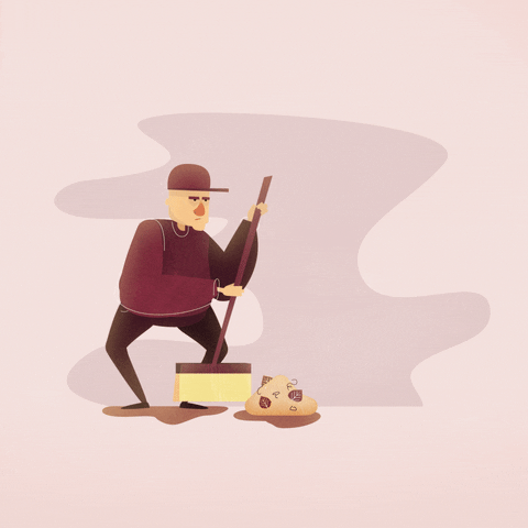 Animated Angry Sweeping GIF