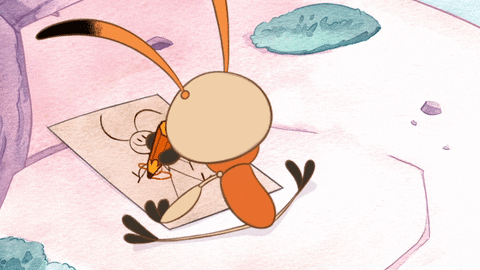 Animated Ant Drawing And Coloring GIF