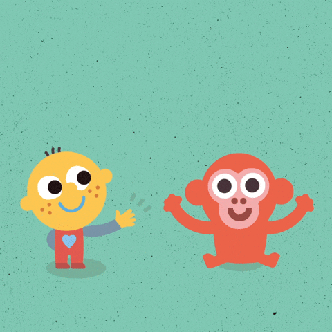 Animated Baby Monkey Jumping GIF