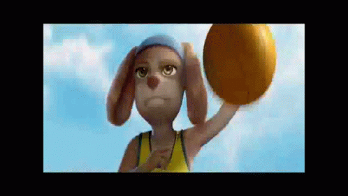 Animated Basketball Rabbit GIF