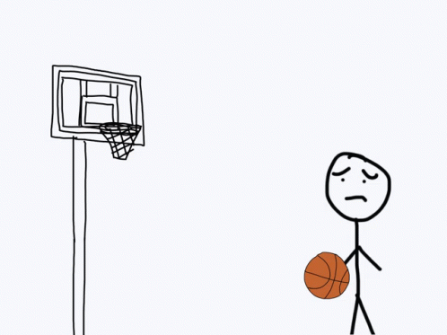 Animated Basketball Stickman GIF