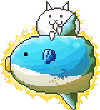 Animated Battle Cats And Mola King GIF