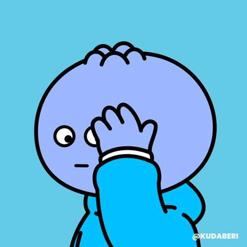 Animated Bear Covering His Face Hiding Meme GIF