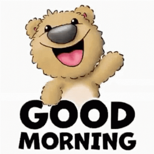 Animated Bear Happy Good Morning GIF