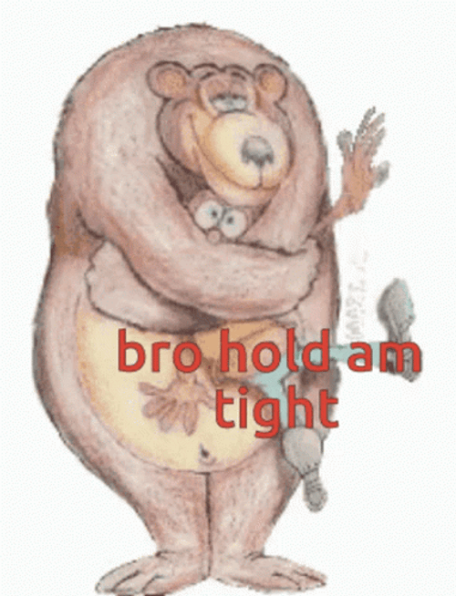 Animated Bear Tight Hold GIF