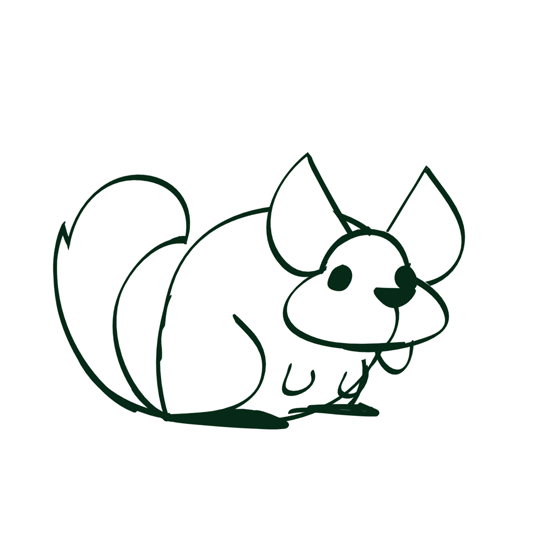Animated Black And White Chinchilla GIF