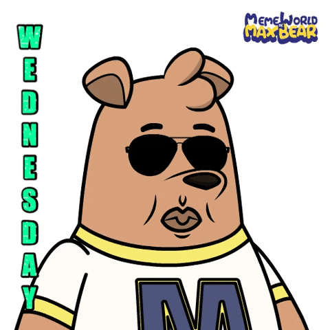 Animated Blessed Wednesday Bear GIF