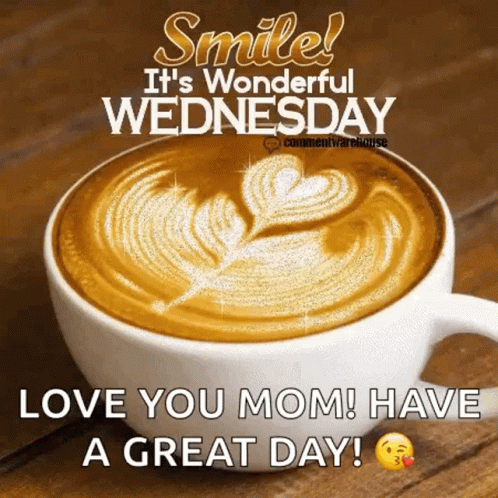 Animated Blessed Wednesday Drink Coffee GIF