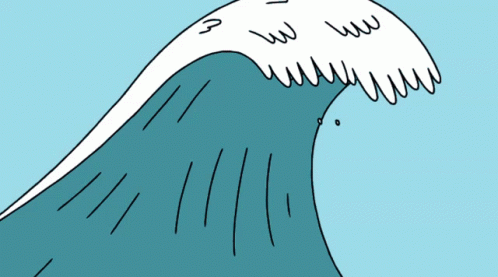 Animated Blue Big Waves GIF