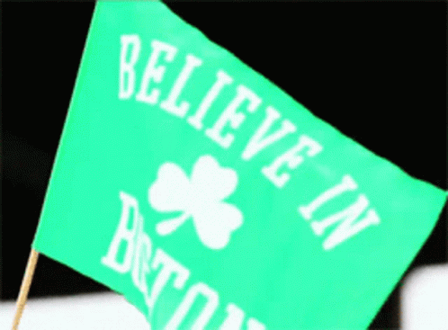 Animated Boston Flag Waving GIF