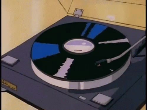 Animated Broken Record Vinyl GIF