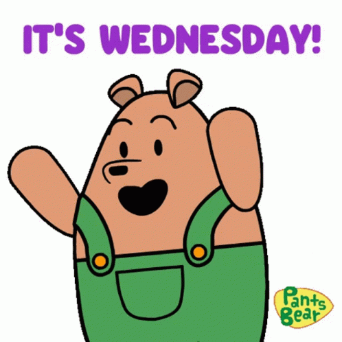 Animated Brown Bear Blessed Wednesday GIF
