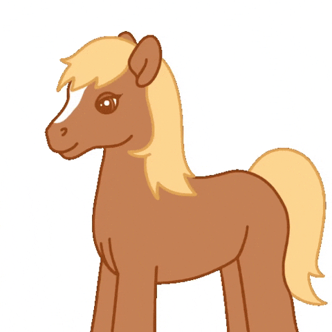 Animated Brown Pony Really GIF