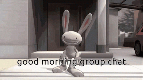 Animated Bunny Dancing Good Morning Team GIF