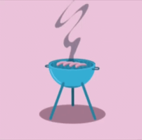 Animated Cartoon Cookout Griller GIF