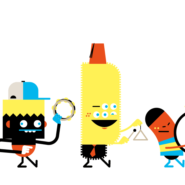 Animated Cartoon Parade GIF