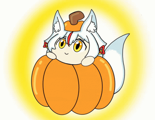 Animated Cat Asked Pumpkin Dance GIF