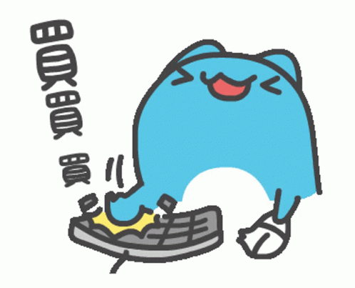 Animated Cat On Computer Typing Happily GIF