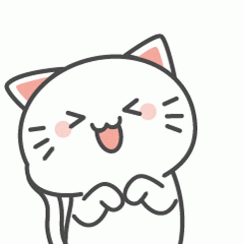 Animated Cat Playful Hee Hee Happily GIF