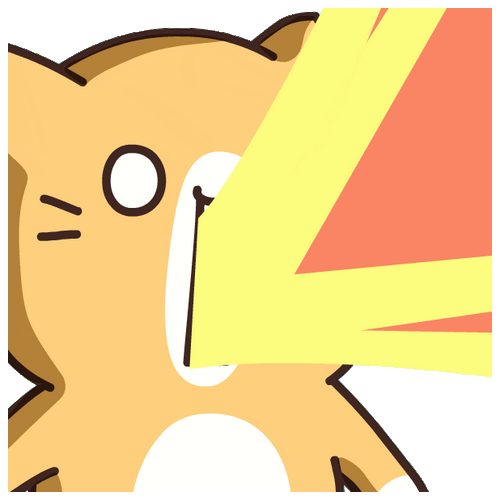 Animated Cat Releasing Fire GIF