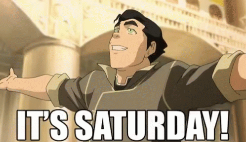 Animated Character Bolin It's Saturday GIF