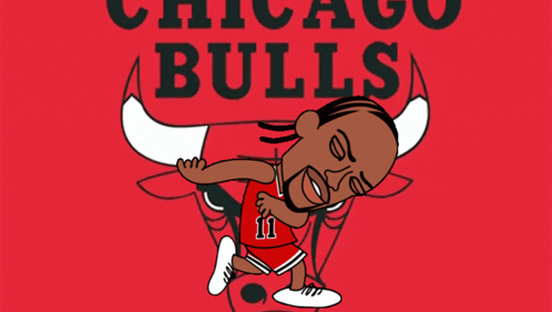 Animated Chicago Bulls Player Dance GIF