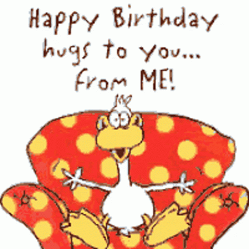 Animated Chicken Funny Hug Poster GIF