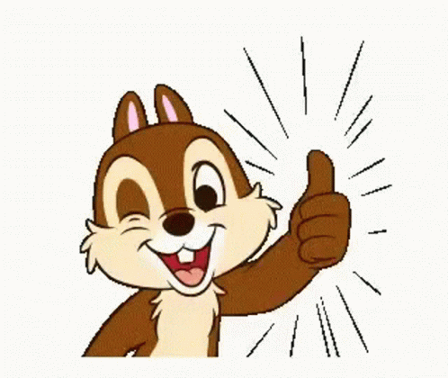 Animated Chipmunks Chip Thumbs Up GIF